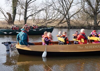 Boat Trip to Barton Broad – Travel up the River Ant to Barton Broad. Passing the idyllic thatched village of Irstead, borrow our binoculars for birdwatching. Spot otters, kingfishers and traditional sailing boats.