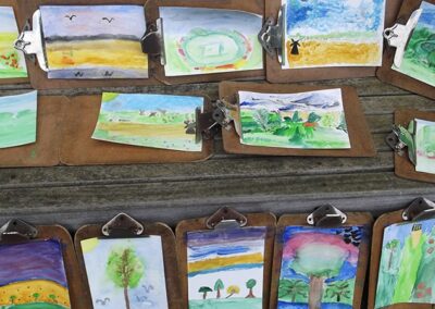 Watercolour painting or sketching – How Hill house is said to have “the best view in the Broads”. After an introduction to water colour painting children interpret the view for themselves.