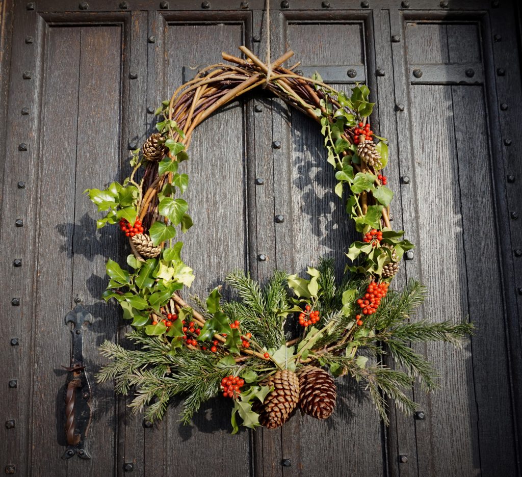 Christmas wreath making with Hannah