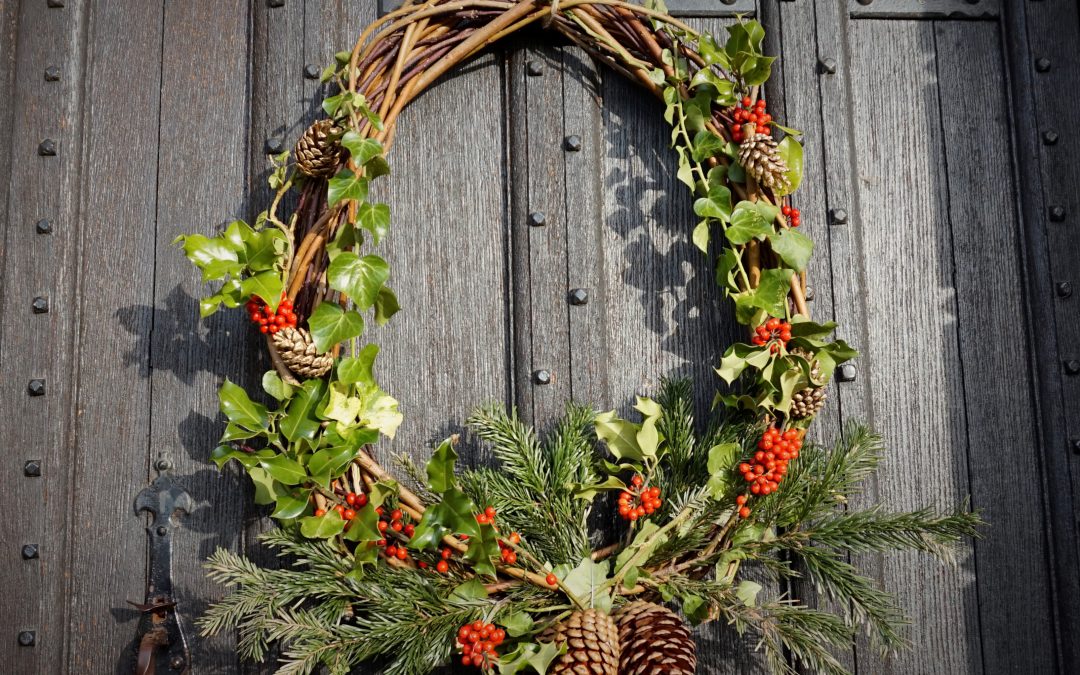 Christmas wreath making with Hannah